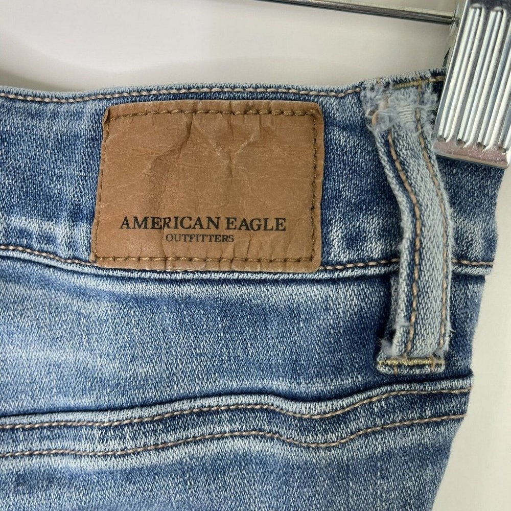 American Eagle Hi Rise Jeggings Jeans 10 Long - Picture 6 of 10